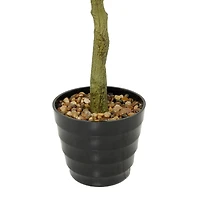 61" Green Vinyl Contemporary Potted Artificial Tree