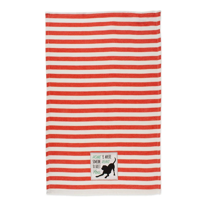 DII® Embellished Dog House Dishtowel Set