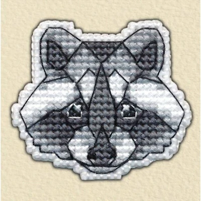 Oven Badge-Racoon Cross Stitch Kit