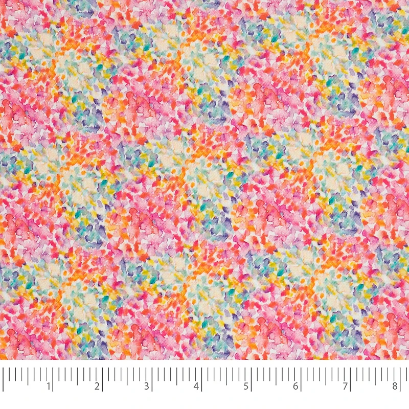 SINGER Rainbow Brush Strokes Cotton Fabric