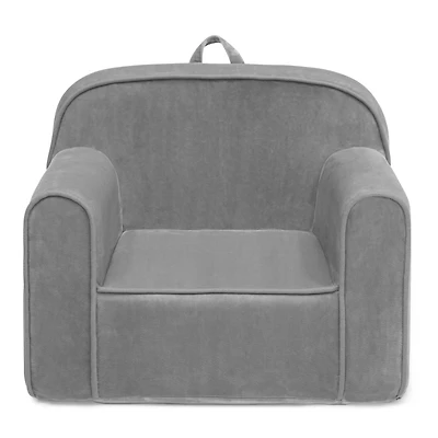 Delta Children Gray Mink Velvet Cozee Chair