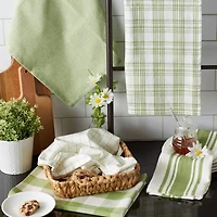 DII® Antique Green Everyday Dish Towels, 5ct.