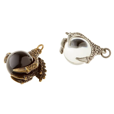 Found Objects™ Oxidized Brass Dragon Claw Charms By Bead Landing™