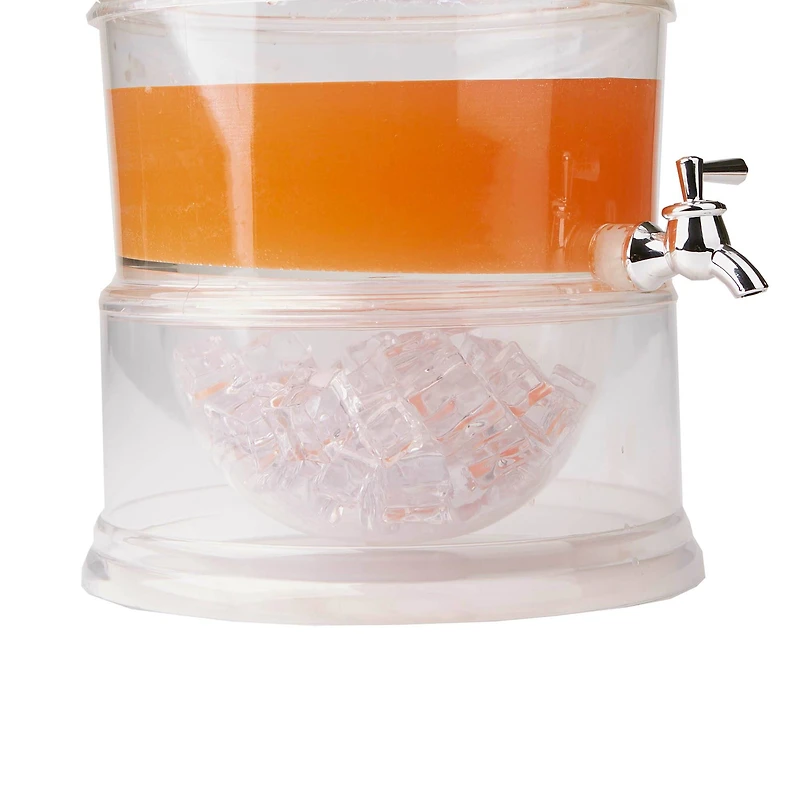 Mind Reader 3-Tier Clear Beverage Drink Dispenser with Spigot