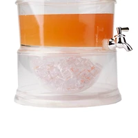 Mind Reader 3-Tier Clear Beverage Drink Dispenser with Spigot