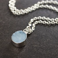 Round Dyed Quartz Charm by Bead Landing