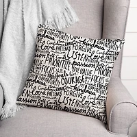 Wisdom Words 18" x 18" Throw Pillow