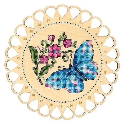 MP Studia Flower Meadow. Thread Organizer Cross Stitch On Wood Kit