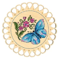 MP Studia Flower Meadow. Thread Organizer Cross Stitch On Wood Kit