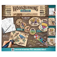 ArtSkills® 55 Piece Beginners Wood Burning Kit with Wood Rounds