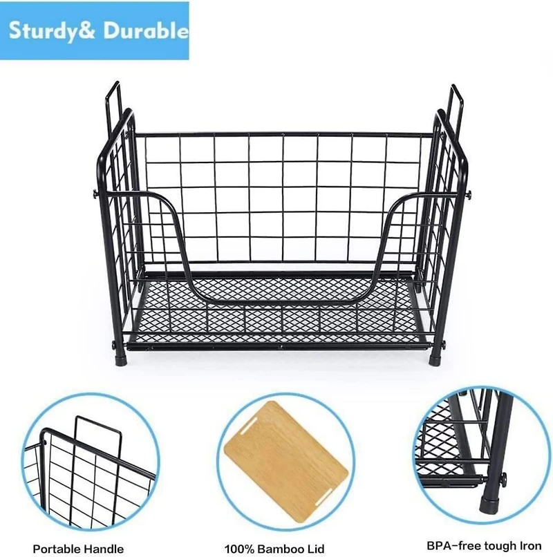 NEX™ 14" Organizer Bin with Bamboo Lid
