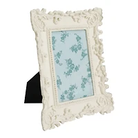 Just Jane 4" x 6" White Scroll Frame by Studio Décor®