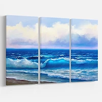 Designart - Seascape in Cloudy sky