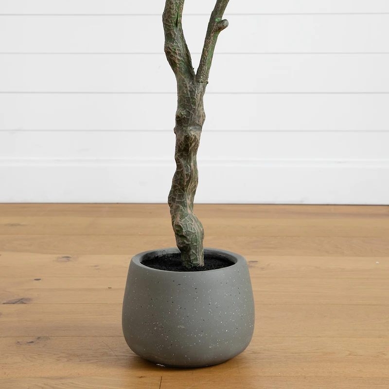 6ft. Artificial Autumn Dogwood Fall Tree in Decorative Planter