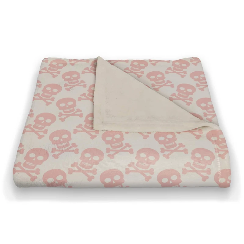 Skull & Crossbones Fleece Throw