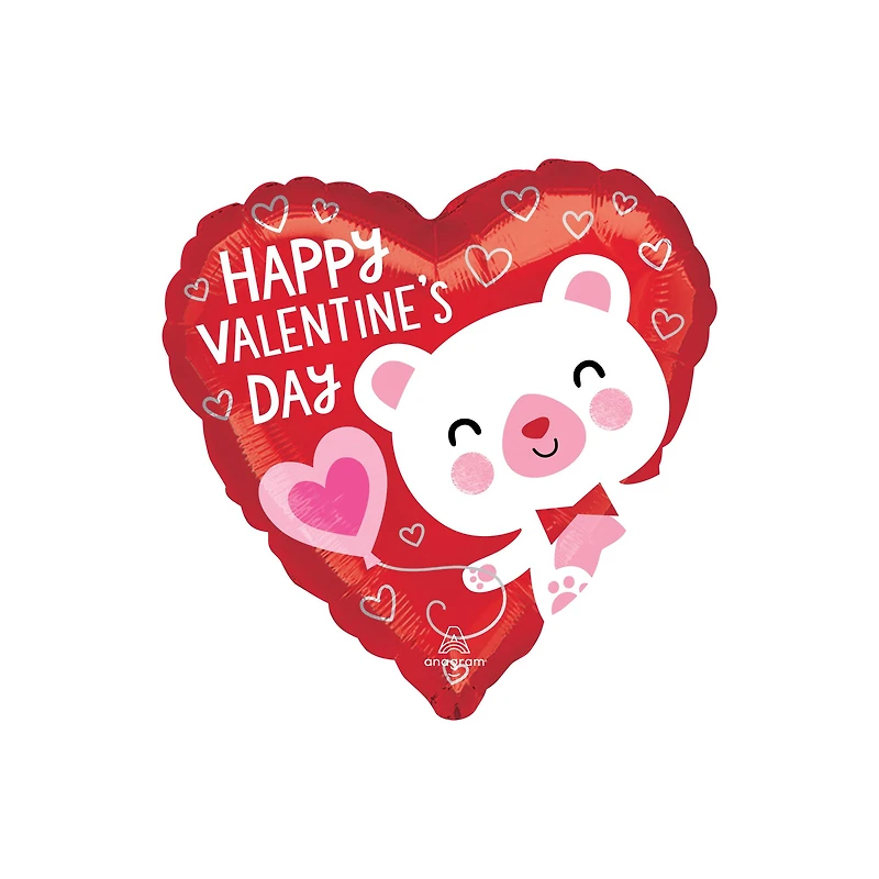 17" Happy Valentine's Day Mylar Balloon
