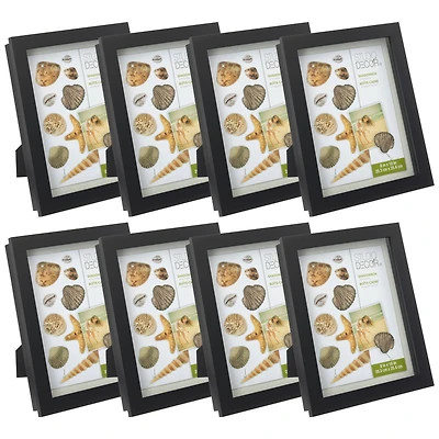 8 Pack: Black 8" x 10" Shadow Box by Studio Décor®