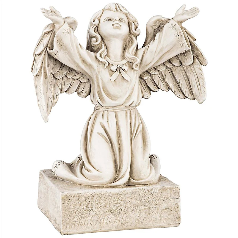 Design Toscano 14" Look to the Heavens Memorial Garden Angel Statue