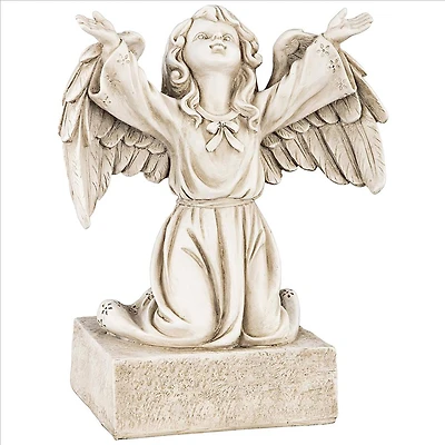 Design Toscano 14" Look to the Heavens Memorial Garden Angel Statue