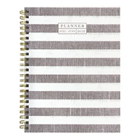 TF Publishing 2024 - 2025 Seersucker Stripe Medium Spiral Planner