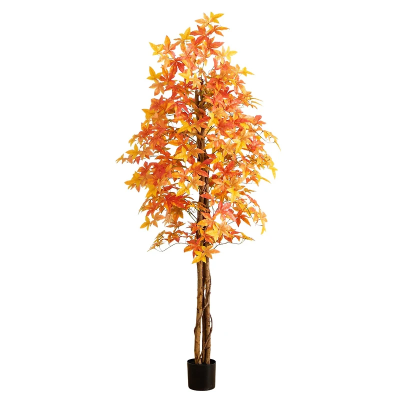 7ft. Autumn Deluxe Maple Artificial Fall Tree