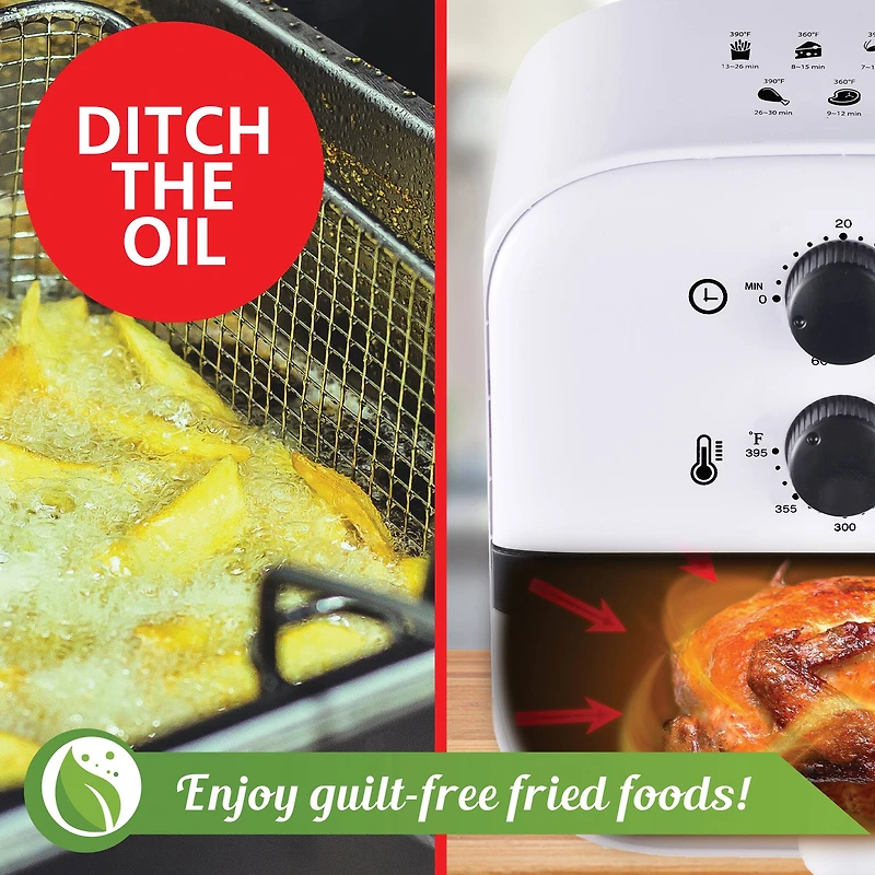 Brentwood White 1qt. 700 Watt Electric Air Fryer