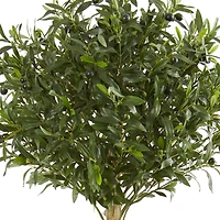 5ft. Olive Topiary Tree in Sand Stone Planter