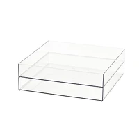 8 Pack: 12" x 12" Clear Stackable Storage Tray by Simply Tidy™