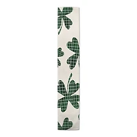 Large Clover Plaid Print Short 16" x 72" Cotton Twill Runner