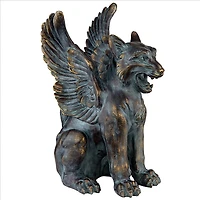 Design Toscano 18" Caesar's Griffin Winged Lion Statue
