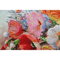 Abris Art Delicate Flowers Bead Embroidery Kit