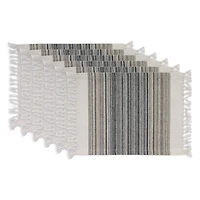 DII® 13" x 20" Fringed Striped Tabletoppers