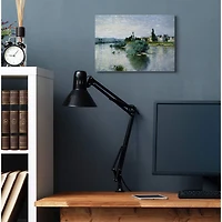 Stupell Industries Monet Classic Countryside Homes Lake Landscape Canvas Wall Art