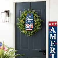 Glitzhome® 15.75" Let Freedom Ring Sign Door Hanger
