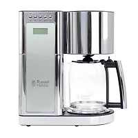 Russell Hobbs Silver Stainless Steel 8 Cup Glass Coffeemaker