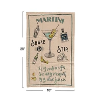 Hello Honey® Cocktail Recipe Print Cotton Printed Tea Towels, 8ct.