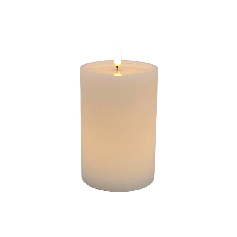 4" x 6" LED Wax Pillar Flickering Candle by Ashland