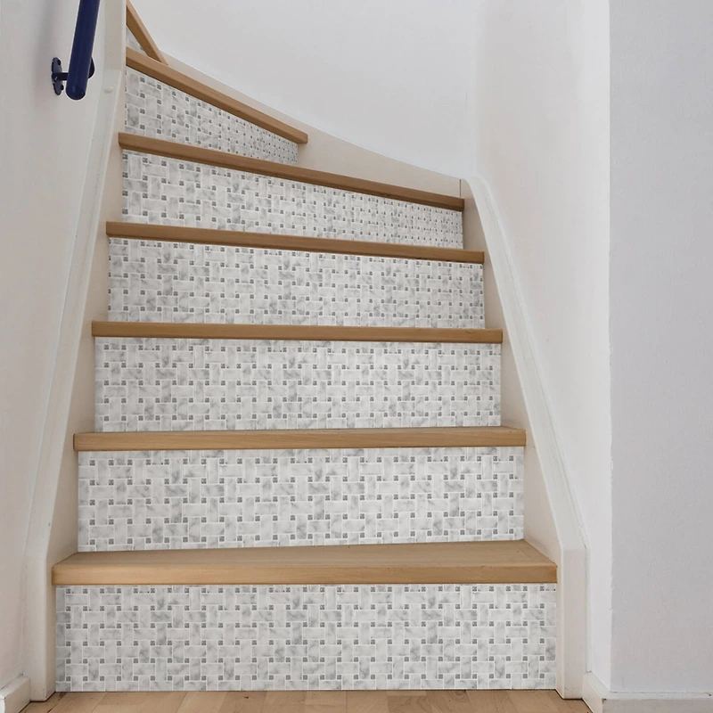 InHome Basketweave Carrara Peel & Stick Backsplash Tiles