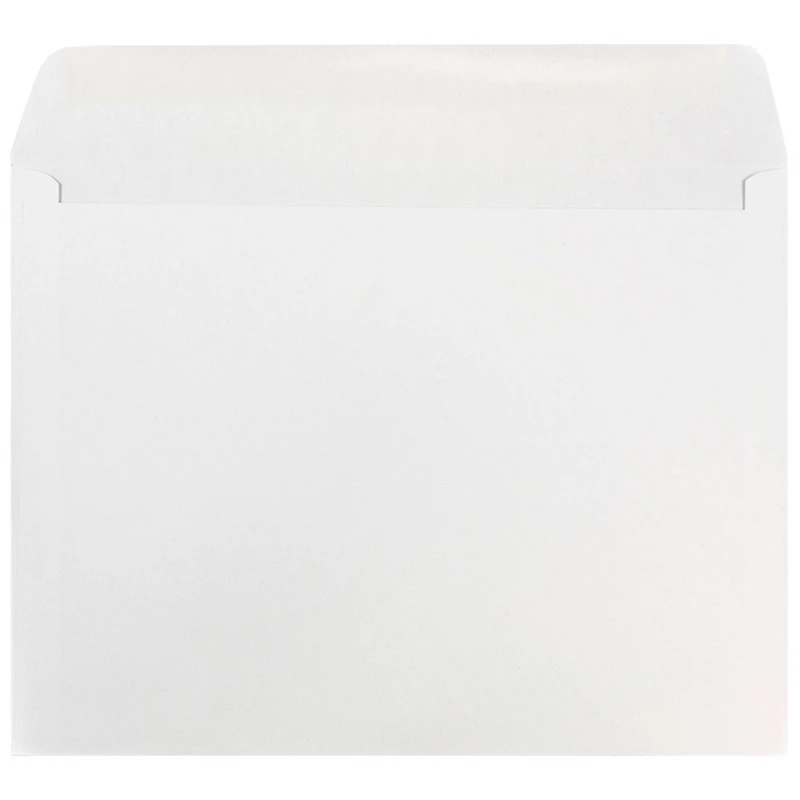 JAM Paper 9" x 12" White Booklet Commercial Envelopes