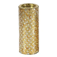Gold Metal Glam Candle Holder Set