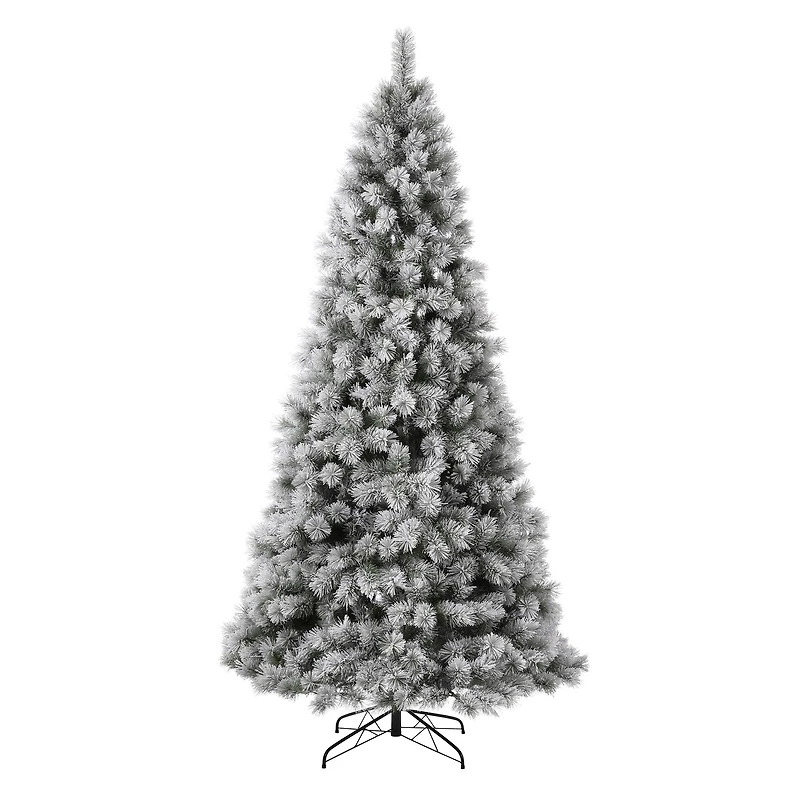 9ft. Pre-Lit Artificial Spruce Christmas Tree, Warm White LED Lights