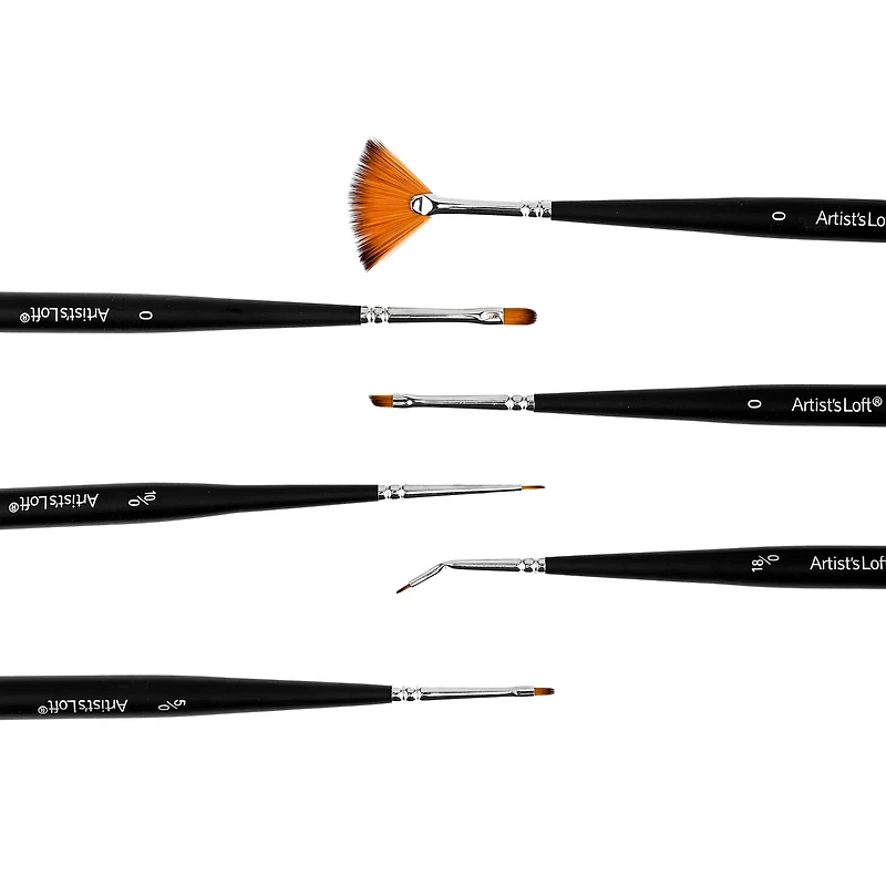 6-Piece Mixed Media Detail Brush Set by Artist's Loft®
