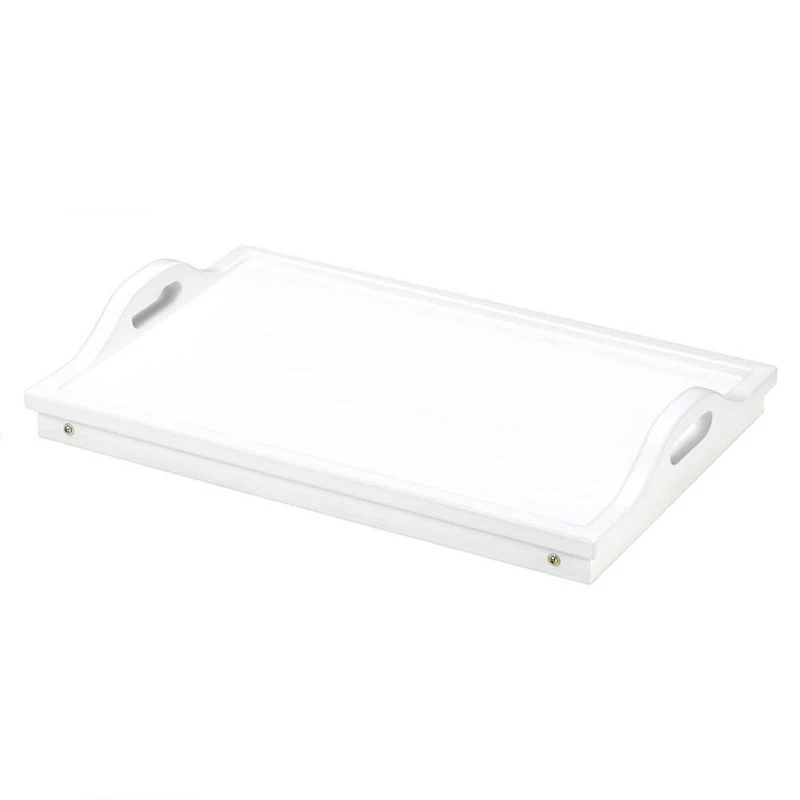 20" White Folding Tray