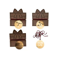 Hello Honey® 3" Metal Gift Topper Set with Holiday Saying
