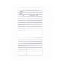 Assorted 4" x 8" Bookish Magnetic Notepad, 1pc. by Fab Finds