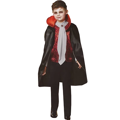 Medium Black & Red Little Vampire Child Costume