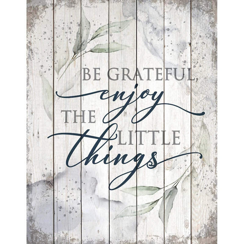 Be Grateful Wood Plaque