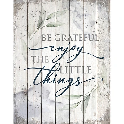 Be Grateful Wood Plaque