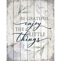 Be Grateful Wood Plaque