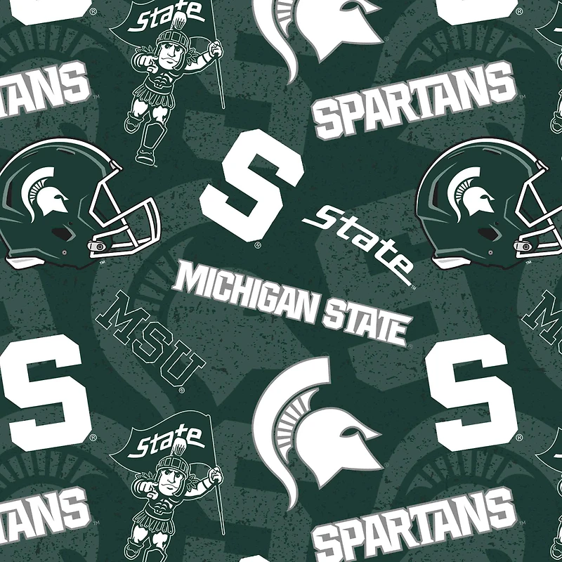 NCAA Michigan State University Spartans Cotton Fabric